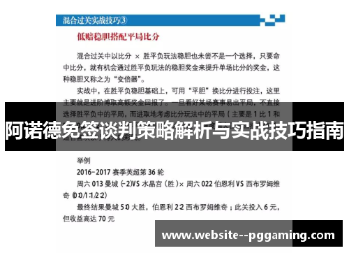 阿诺德免签谈判策略解析与实战技巧指南 阿诺德免签谈判策略解析与实战技巧指南